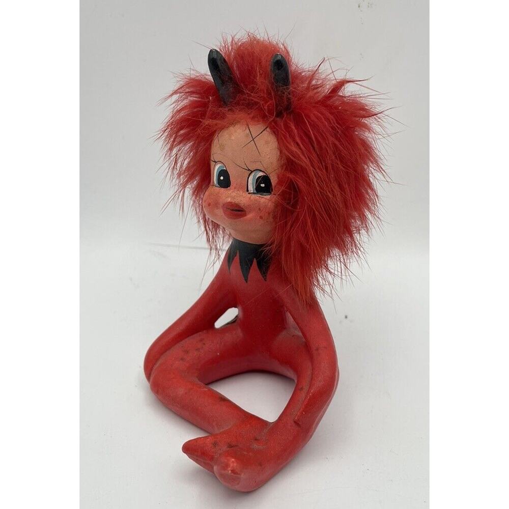 Vintage Enesco Valentines Rita The Red Imp Devil Figurine Original Label